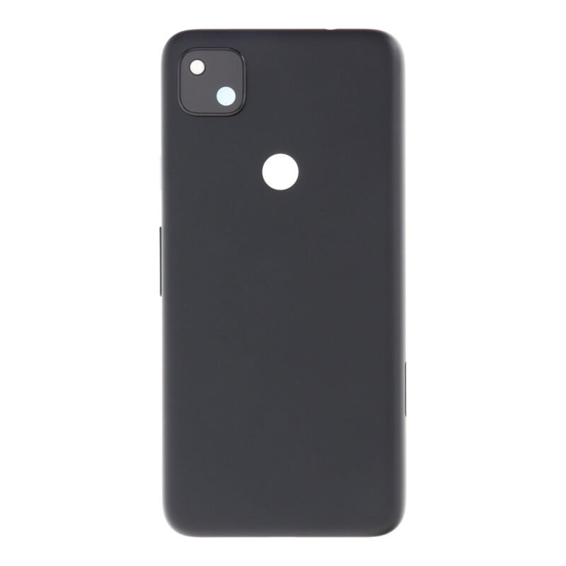 Galinis dangtelis su kameros stikliuku skirtas Google Pixel 4A 4G - Juodas - OEM