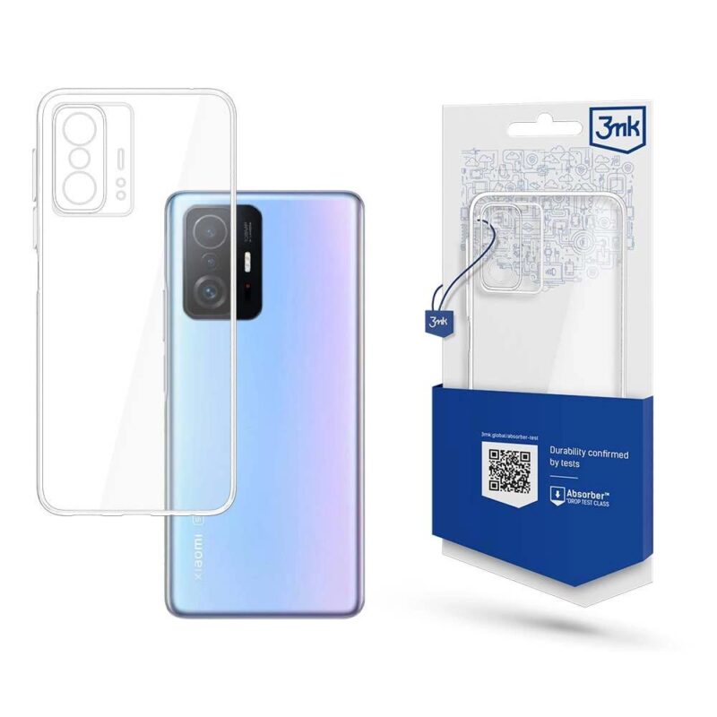 Dėklas 3MK Clear Case skirtas Xiaomi 11T, 11T Pro - Skaidrus