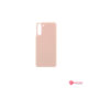 Galinis baterijos dangtelis Samsung S21 rožinis