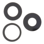 Kameros stikliukas skirtas iPhone 13 Pro, 13 Pro Max - Juodas - Lens Only - 3 vnt - OEM