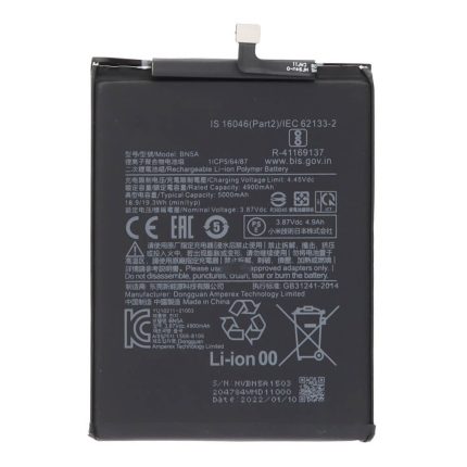 Xiaomi Redmi Note 10 5G Poco M3 Pro 5G baterija akumuliatorius BN5A 5000mAh