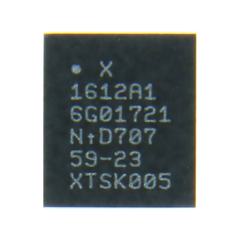 1612A1 krovimo IC mikroschema skirta iPhone 8, 8 Plus, X, 11, 11 Pro, 11 Pro Max