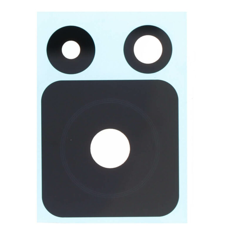 Galinės kameros stikliukas skirtas Xiaomi 12T – 3 vnt - Juodas