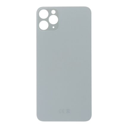 Galinis baterijos dantelis, stiklas skirtas iPhone 11 Pro Max - White