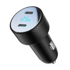 Įkroviklis automobilinis JOYROOM (JR-CCD02) 2 x USB-C 70W - Juodas