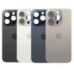 Galinis dangtelis skirtas iPhone 15 Pro Max - Large Camera Hole - Natural Titanium - HQ