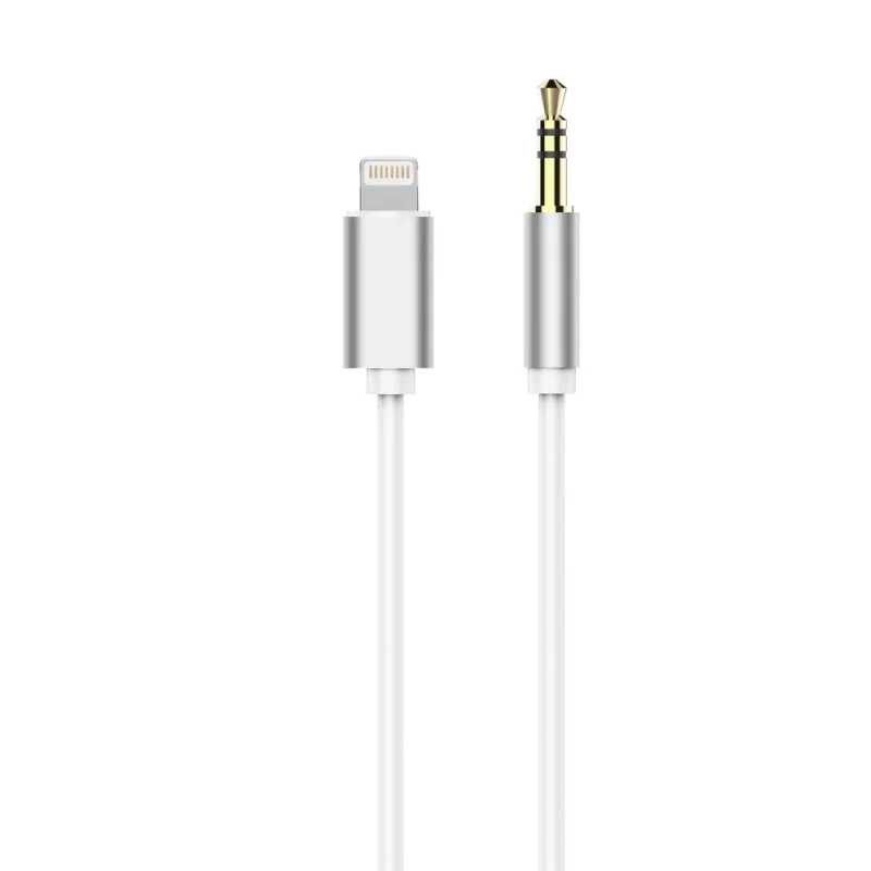 Adapteris HFAudio skirtas iPhone Lightning 8-pin + Jack 3,5 mm kabelis (male)