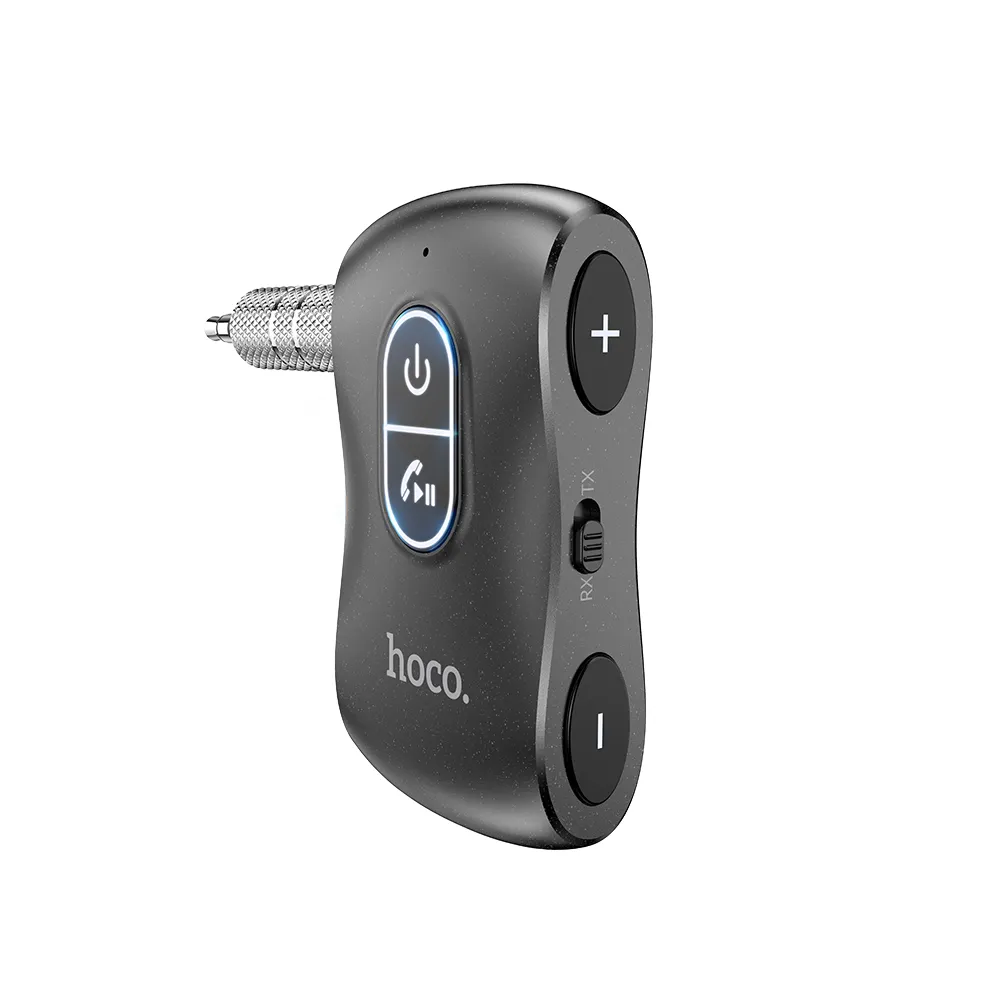 Auto FM transmiteris HOCO AUX E73 Pro Bluetooth – Juodas