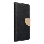 Dėklas Fancy Book Case skirtas Samsung Galaxy S22 Ultra – Juodas