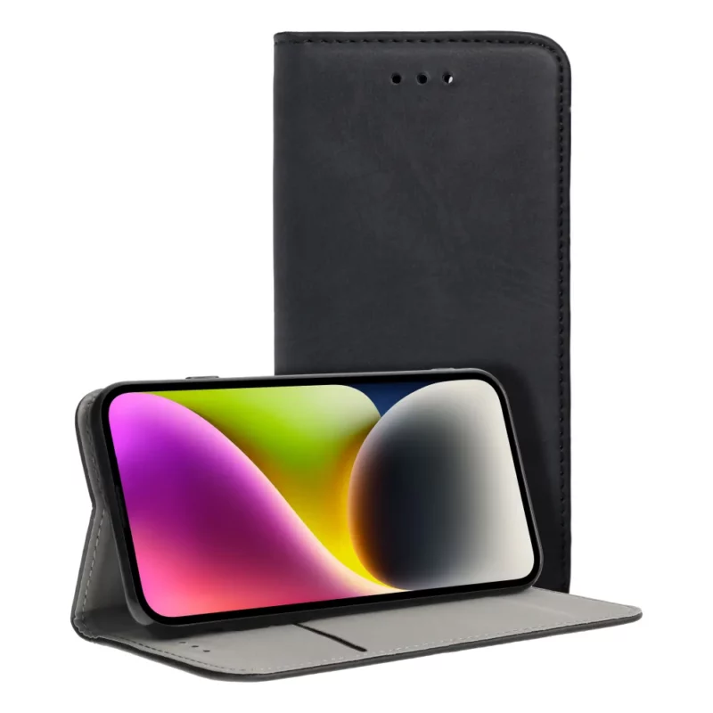 Dėklas Magneto Book Case skirtas Huawei P30 Lite – Juodas