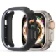 Dėklas skirtas Apple Watch Series 789 41mm DUX DUCIS Bamo - Hard PC + Soft Silicone - MidnightGrey