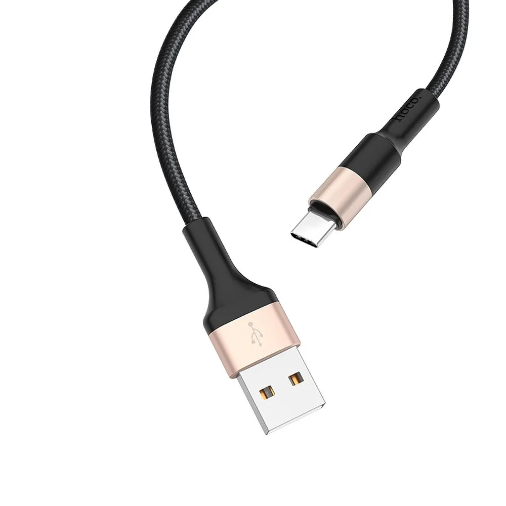 USB kabelis USB A to Type-C 2A X26 – 1m – Black Gold