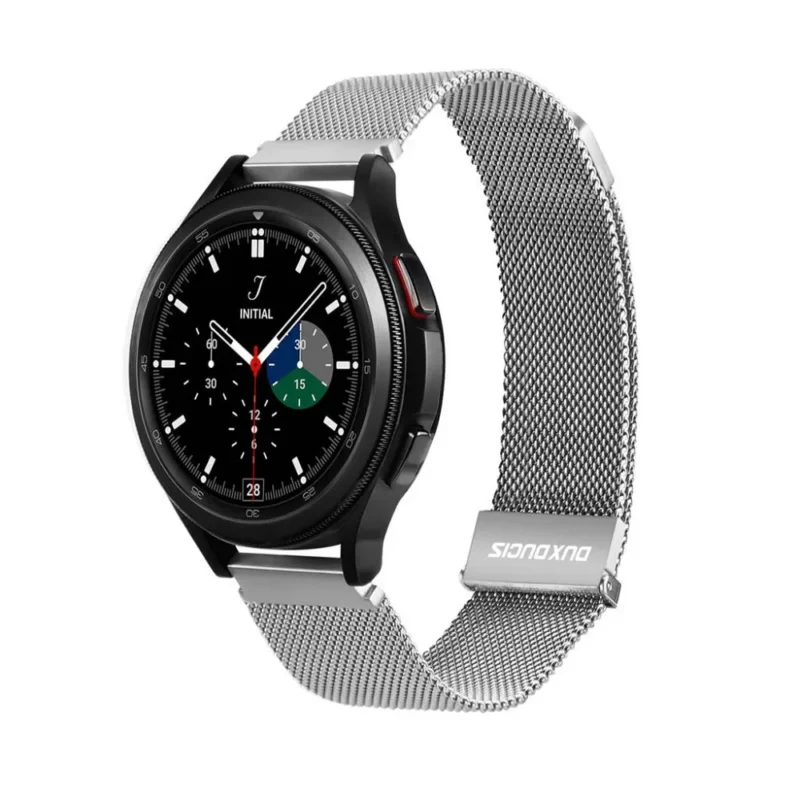 Universali apyrankė DUX DUCIS Milanese skirta Samsung Galaxy Watch Huawei Watch Honor Watch Xiaomi Watch 22mm – Silver Steel