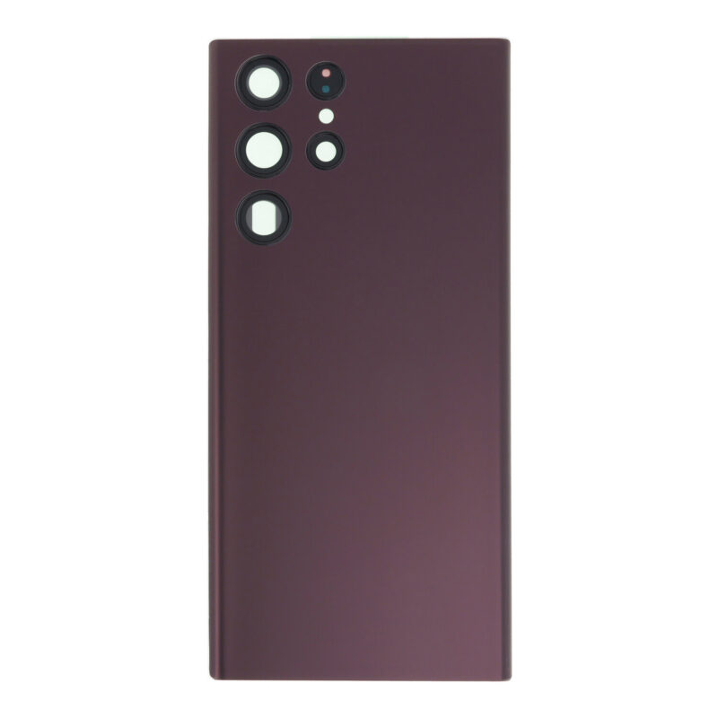 Galinis dangtelis su kameros stikliuku skirtas Samsung Galaxy S22 Ultra 5G – Burgundy - HQ