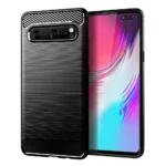 Dėklas CARBON Case skirtas Samsung Galaxy S10 – Juodas