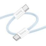 USB kabelis HOCO X104 Type C to Type C 3A 60W – Blue – 1M