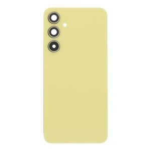 Galinis dangtelis su kameros stikliuku skirtas Samsung Galaxy A35 - Lemon - OEM