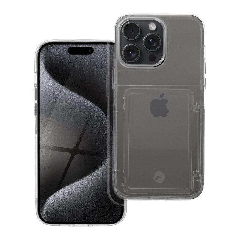 Dėklas FORCELL F-PROTECT skirtas iPhone 15 Pro Max - Permatomas