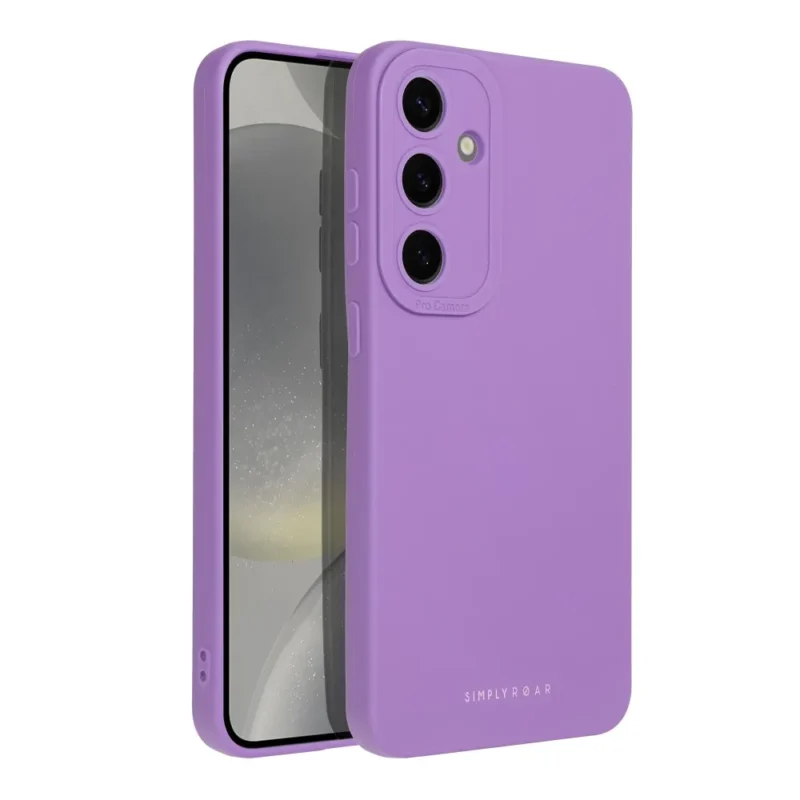 Dėklas Roar Luna Case skirtas Samsung Galaxy S24 Plus - Camera Protection - Violetinis