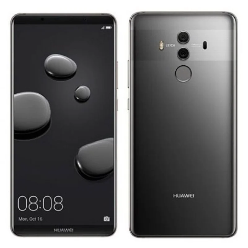 Galinis dangtelis su kameros stikliuku skirtas Huawei Mate 10 Pro - Juodas - OEM