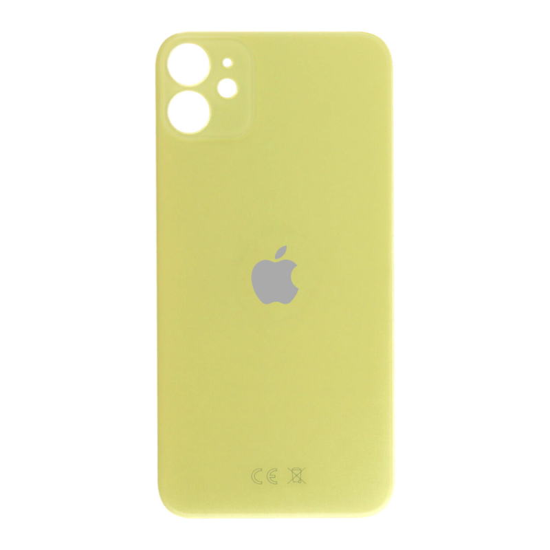 Galinis dangtelis skirtas iPhone 11 - EU & Large Hole versija - Geltonas - HQ