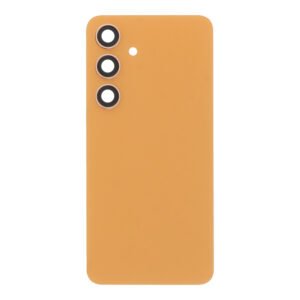 Galinis dangtelis su kameros stikliuku skirtas Samsung Galaxy S24 - Sandstone Orange - OEM