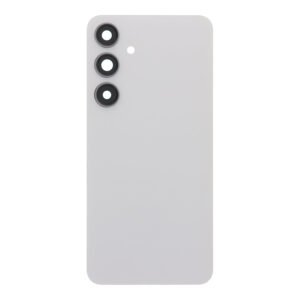 Galinis dangtelis su kameros stikliuku skirtas Samsung Galaxy S24 Plus - Marble Gray - OEM