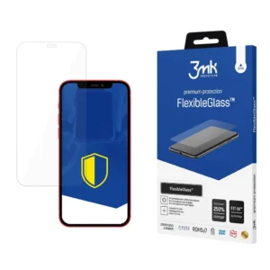 Apsauginis stikliukas 3mk FlexibleGlass skirtas iPhone 12, 12 Pro - Antibakterinis