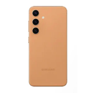 Galinis dangtelis su kameros stikliuku skirtas Samsung Galaxy S24 - Sandstone Orange - OEM