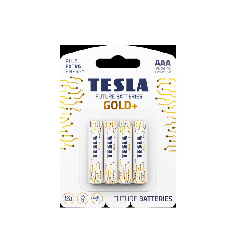 Šarminė baterija TESLA R3 AAA GOLD Plus x 4 vnt