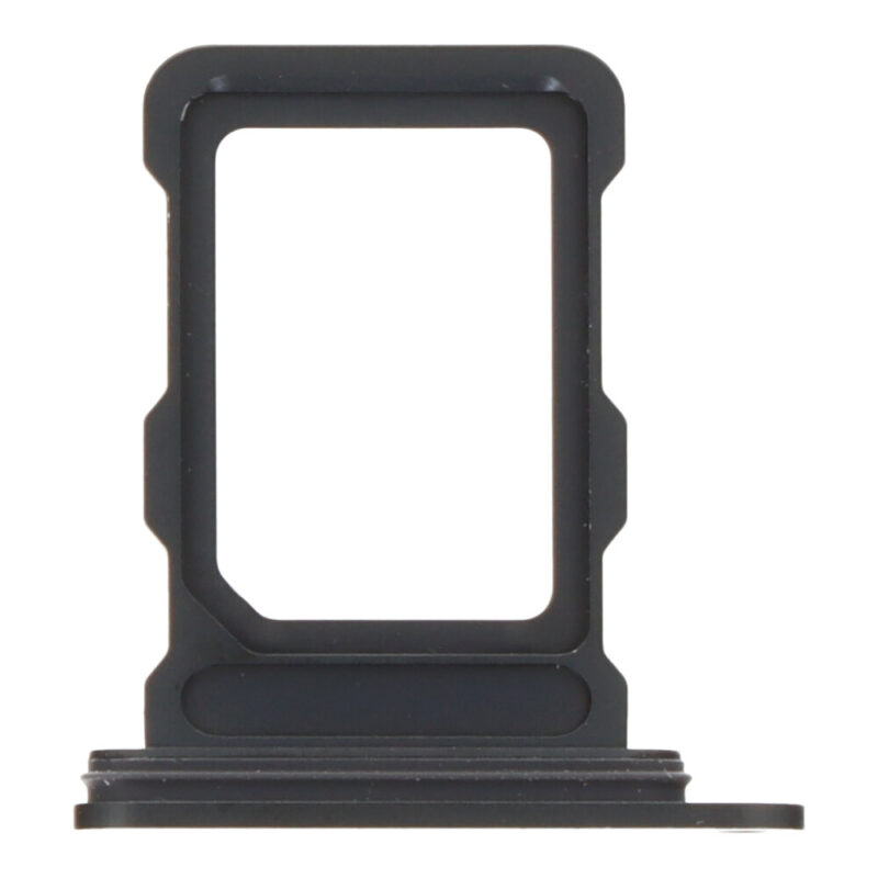 SIM kortelės dėklas, laikiklis skirtas iPhone 16 Pro, 16 Pro Max - Single Card Version - Black Titanium - OEM