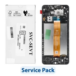 Ekranas su rėmu skirtas Samsung Galaxy A12 A127F - GH82-26485A - Service Pack