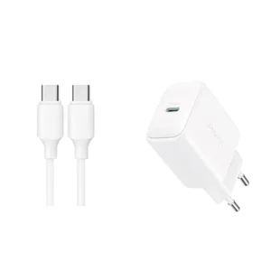 Įkroviklis Joyroom JR-TCF20 USB-C PD 20W USB-C - USB-C laidas - 1m - Baltas