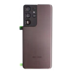 Galinis dangtelis su kameros stikliuku skirtas Samsung Galaxy S21 Ultra 5G - SM-G998 - Brown - OEM