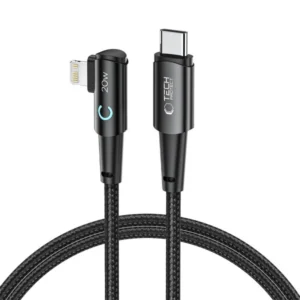 USB laidas kampinis Tech-Protect UltraBoost L Cable Lightning (angled) USB-C (straight) PD 20W 3A - 1m