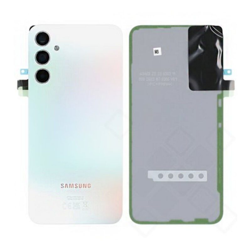 Galinis dangtelis su kameros stikliuku skirtas Samsung Galaxy A34 5G - Silver - OEM