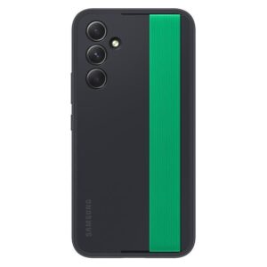 Dėklas Samsung EF-XA546CBEGWW ETUI skirtas Samsung Galaxy A54 5G A546 - Juodas - Žalia juosta