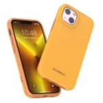 Dėklas Choetech PC0112-MFM-YE MFM Anti-drop MagSafe skirtas iPhone 13 Oranžinis