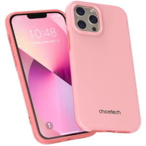 Dėklas Choetech PC0114-MFM-PK MFM Anti-drop MagSafe skirtas iPhone 13 Pro Max Rožinis