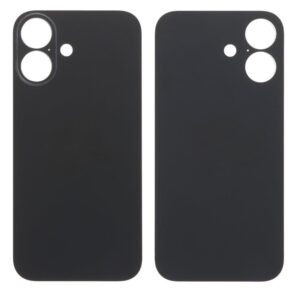 Galinis dangtelis skirtas iPhone 16 - Large Hole versija - Juodas - OEM