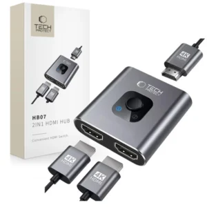 HDDMI adapteris Tech-Protect HB07 HUB 2in1 4K 60HZ