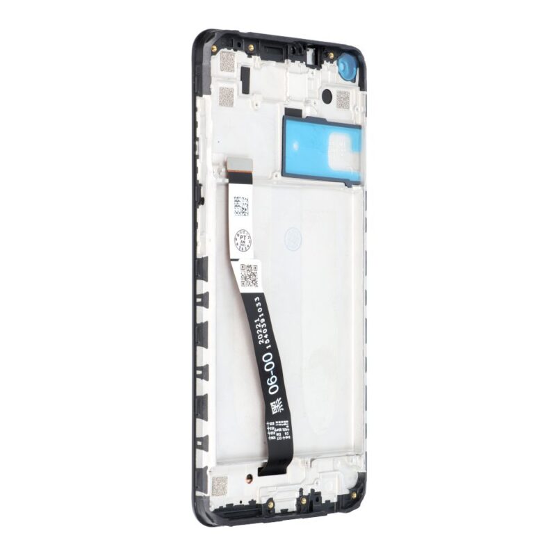 Ekranas su rėmu skirtas Xiaomi Redmi Note 9, Redmi 10X - Juodas - OEM